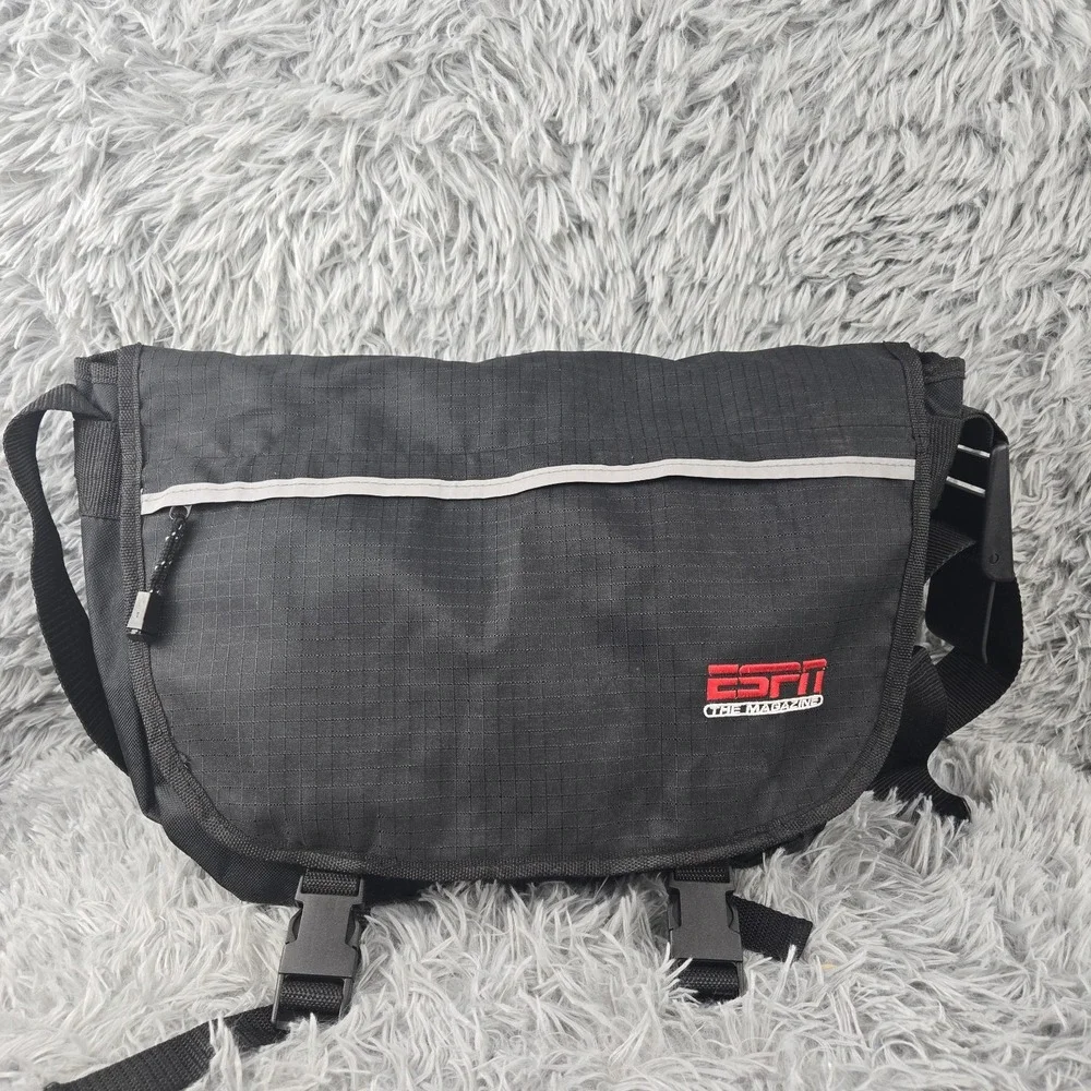ESPN The Magazine Nylon Messenger‎ Shoulder Bag, Attache, Satchel Style